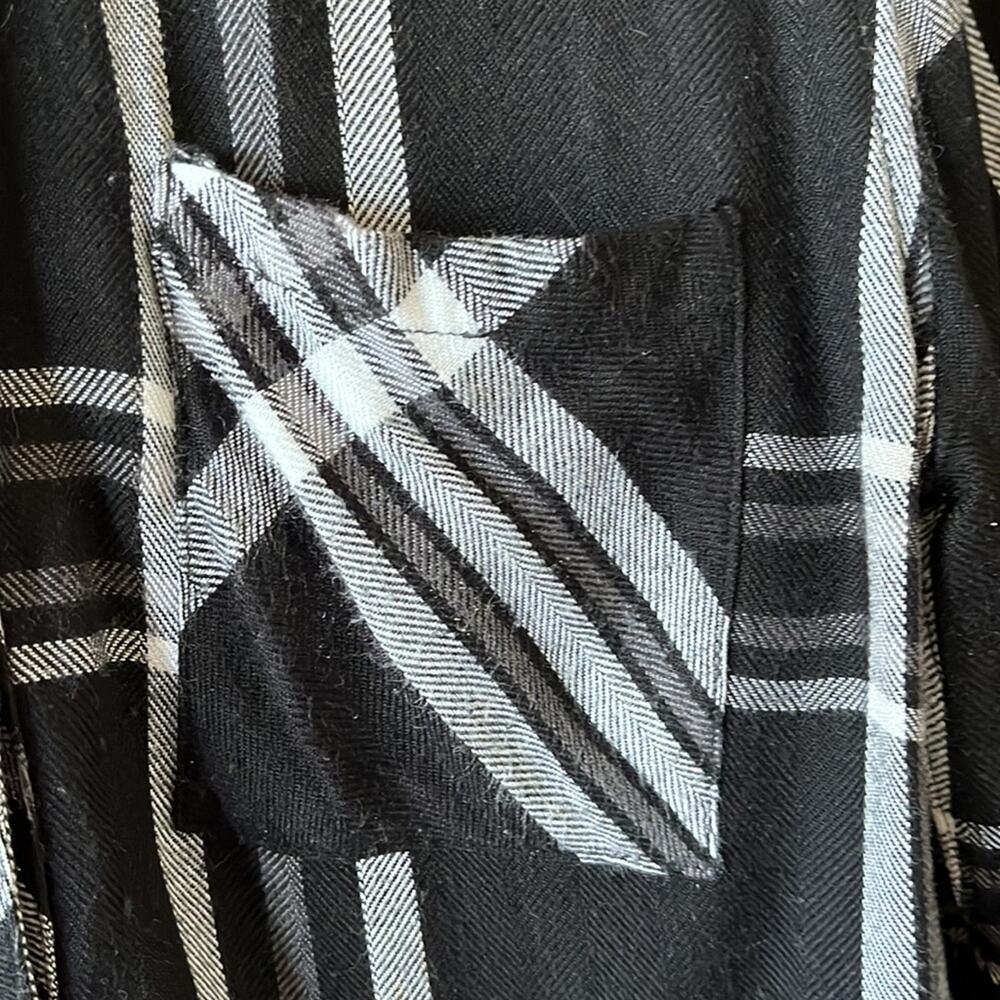 Rails Black Button Up Flannel/Plaid/Window Pane S… - image 3